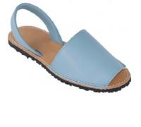 Nakloe - Menorquinas mujer - Sandalias mujer - Sandalias mujer verano - Fabricadas en piel (Celeste, Sistema tallas calzado EU, Adulto, Mujer, Números, mediano, 40)