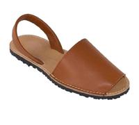 Nakloe - Menorquinas mujer - Sandalias mujer - Sandalias mujer verano - Fabricadas en piel (Marron, Sistema tallas calzado EU, Adulto, Mujer, Números, mediano, 36)