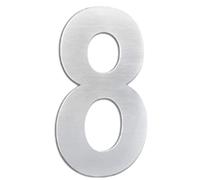 Nakloe - Numeros casa exterior - Numeros adhesivos - Altura 8 cm - Letras adhesivas - Numeros casa exterior acero inoxidable - Numeros casa exterior adhesivos - Numero casa exterior