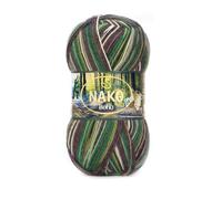 NAKO Boho Desen 82447 - Ovillo de lana y 25% poliamida (100 g/400 m), hilo estampado jacquard para calcetines, suéteres, chales