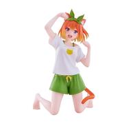 Nakono Yotsuba Figura Modelo Nakono Yotsuba Figura de acción Anime Nakano Miku Figurita estatua, gato pijama con oreja y cola de gato sentadoPosición Skulptur Decoración coleccionable regalo de