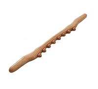 NAKYLUCY Masajeador de Espalda de Mano - Body 8 Beads Shiatsu Wood Therapy Herramienta de Masaje Gua Sha Therapy para el drenaje linfático del punto gatillo | Masaje Guasha para el hogar