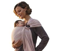 Nalakai Luxury Ring Sling Baby Carrier - Extra-Soft Bamboo and Linen Fabric - Lightweight wrap - for Newborns, Infants and Toddlers - Perfect Baby Shower Gift - Nursing Cover (Warm Sand)