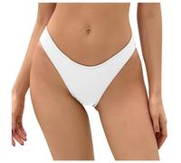 NaLatia Bañador Braguita brasileña Bikini para Mujer Cintura Alta Parte Inferior de Bikini Sexy