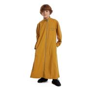 NaLatia Niños Musulmanes Jubba Thobe, Islámico Abaya Thobe,Vestido de Oración de Manga Larga Abaya para Niñas Kurta Dishdasha Eid Ropa para Niños