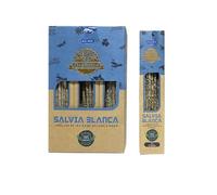 NALE. Incienso ULLAS Orgánico 25g - Varillas Hechas a Mano 100% Naturales para Meditación, Yoga y Relajación - Aroma de Larga Duración (Salvia Blanca)