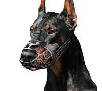 NALEINING Bozal para perro, antimordeduras y antiladridos, bozal profesional para perros grandes, medianos y pequeños (XL, negro)