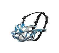 NALEINING Bozal para perro, bozal profesional para perros, antimordeduras y antiladridos, permite beber y jadear (pequeño, azul camuflaje)