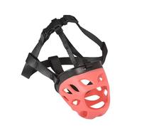 NALEINING Bozal para perro, nuevo bozal de goma suave para mascotas, resistente y ligero, para perros grandes, medianos y pequeños (grande, rojo)