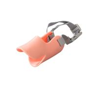 NALEINING Bozal para perro, silicona suave, cómodo y transpirable, bonito bozal para perros pequeños (grande, rosa)