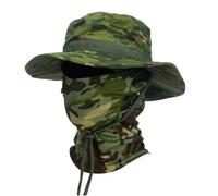 NALEINING Sombrero de baraclava + sombrero Boonie, conjunto de sombrero militar, protección solar, bloqueo del viento, para ciclismo, senderismo, escalada, pesca (camuflaje 09, talla única)