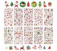 Naler 10 Hojas Pegatinas Adhesivas para Decoración Scrapbooking Envoltura de Regalos