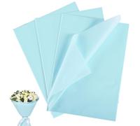 Naler 60 Hojas Papel de Seda 35 x 50cm Papel Decorativo para Envolver Regalos o Relleno Manualidades de Pompones Decoraciones para Fiestas (Azul Claro)