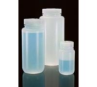 NALGE 029040 - Botella fluorinada de cuello ancho HDPE, 125 ml, PP, capucha (Pack de 12)