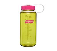 Nalgene 473ml Boca Amplia Agua Botella sin Bpa Hecho En USA, Escarola + Fucsia