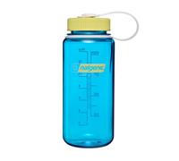 Nalgene 473ml Boca Amplia Agua Botella sin Bpa USA Made, Azul Atoll + Escarola