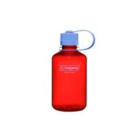 Nalgene Botella de agua, ligera, sostenida Tritan sin BPA, inastillable, para mochileros, senderismo, gimnasio, 16 onzas, boca estrecha, naranja mermelada