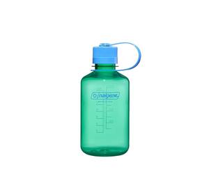 Nalgene Botella de agua, ligera, sostenida Tritan sin BPA, inastillable, para mochileros, senderismo, gimnasio, 16 onzas, boca estrecha, verde pastel