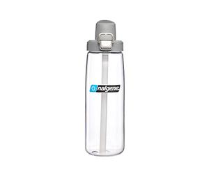 Nalgene FreshFlow - Botella de agua de 24 onzas, sin BPA, fácil de limpiar, apta para lavavajillas, para gimnasio y deportes, oficina y viajes, transparente