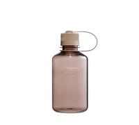 Nalgene Sustain Tritan Botella de agua sin BPA fabricada con material derivado del 50% de residuos de plástico, 16 onzas, boca estrecha, moca
