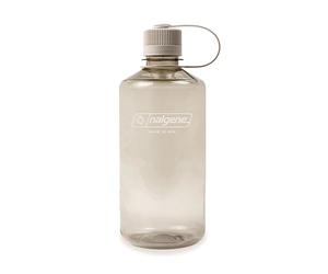 Nalgene Sustain Tritan Botella de agua sin BPA fabricada con materiales derivados del 50% de residuos plásticos, 946 ml, apertura estrecha, algodón