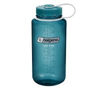 Nalgene Sustain Tritan - Botella de agua sin BPA hecha con material derivado del 50% de residuos de plástico, 32 onzas, boca ancha, cadete
