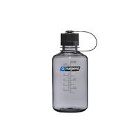 Nalgene Sustain Tritan - Botella de agua sin BPA hecha con material derivado del 50% de residuos de plástico, 16 onzas, boca estrecha, color gris