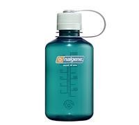 Nalgene Sustain Tritan - Botella de agua sin BPA hecha con material derivado del 50% de residuos de plástico, 16 onzas, boca estrecha, trucha