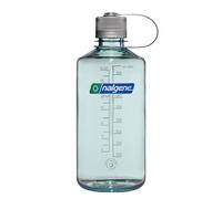 Nalgene Sustain Tritan - Botella de agua sin BPA hecha con material derivado del 50% de residuos de plástico, 32 onzas, boca estrecha, espuma de mar