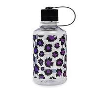 Nalgene Sustain Tritan - Botella de agua sin BPA hecha con material derivado del 50% de residuos de plástico, 16 onzas, boca estrecha, guepardo arcoíris