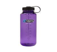 Nalgene Sustain Tritan Botella de Agua sin BPA Hecha con Material derivado del 50% de residuos plásticos, 32 onzas, Boca Ancha, Morado
