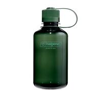 Nalgene Sustain Tritan Botella de agua sin BPA hecha con material derivado del 50% de residuos plásticos, 16 onzas, boca estrecha, jade