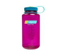 Nalgene Sustain Tritan Botella de Agua sin BPA Hecha con Material derivado del 50% de residuos plásticos, 32 onzas, Boca Ancha, Berenjena