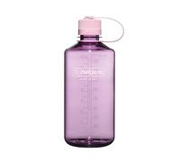 Nalgene Sustain Tritan Botella de agua sin BPA hecha con material derivado del 50% de residuos plásticos, 32 onzas, boca estrecha, flor de cerezo