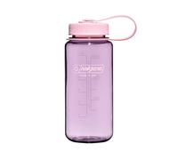 Nalgene Sustain Tritan Botella de agua sin BPA hecha con material derivado del 50% de residuos plásticos, 16 onzas, boca ancha, flor de cerezo