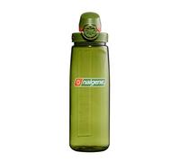 Nalgene Sustain Tritan - Botella de agua sobre la mosca sin BPA hecha con material derivado del 50% de residuos de plástico, 24 onzas, enebro con naranja enebro