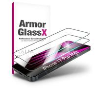 NALIA 2x ArmorGlassX para iPhone 18 Pro Max / 17 Pro Max Vidrio Protector | Dureza 9H contra arañazos, Compatible con la mayoría de fundas, Revestimiento oleofóbico antihuellas