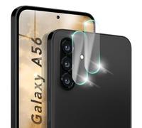 NALIA 2x Protector Cámara Cristal Templado para Samsung Galaxy A56 - Lente 9H & Case-Friendly - FOCUS.X2 MAX (HD Vidrio Transparente) - Marca Alemana