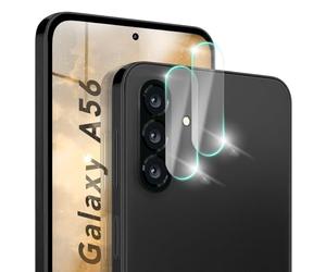 NALIA 2x Protector Cámara Cristal Templado para Samsung Galaxy A56 - Lente 9H & Case-Friendly - FOCUS.X2 MAX (HD Vidrio Transparente) - Marca Alemana