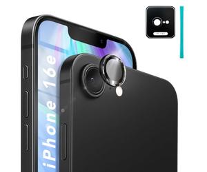 NALIA Anillos Protector Cámara Vidrio para iPhone 16e / 17e, Transparente