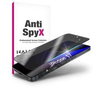 NALIA AntiSpyX para iPhone 17 Vidrio Protector de Privacidad - Anti, Negro | Protector De Pantalla Antispyx, Visión Clara & Máxima Protección, Comodidad Táctil & Seguridad, Instalación & Consejos