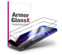 NALIA ArmorGlassX compatible con Apple iPhone 17 Vidrio (Protector de Pantalla Súper Claro), 2x Cristal Templado 9H, Anti-Huellas, Anti-Arañazos, Sensible al Tacto, Marco Negro, Apto para Fundas