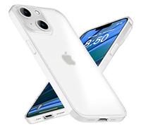 NALIA Carcasa Ultra-Fina Compatible con iPhone 14 Plus Funda, Translucido 0,3mm Delgado Rigida Cubierta Protectora Opaco Fácil, Semi Transparente Anti Huella Digital Antichoque Case, Color:Blanco