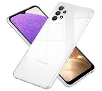 NALIA Claro Cubierta Compatible con Samsung Galaxy A32 5G Ultra Funda, Cristal Silicona Goma Carcasa Protectora, Crystal Clear Ultra-Fina Telefono Movil Proteccion Delgado Cover Bumper - Transparente