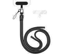 NALIA Colgante Movil Universal para Smartphones, Negro, Metal Negro