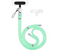 NALIA Colgante Movil Universal para Smartphones, Turquesa, Metal Plateado