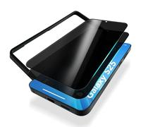 NALIA Cristal Templado Anti-Espía para Samsung Galaxy S25 - Incl. Marco de Instalación & 9H - ANTISPYX PRO (Full-Cover Privacidad) - Marca Alemana