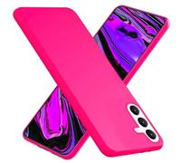NALIA Cubierta Silicona de Neón Color Compatible con Samsung Galaxy S24 Plus Funda, Carcasa Suave Aterciopelada Antideslizante Colorido Intenso Brillante, Estuche Delgado Flexible, Color:Pink Rosa