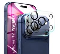 NALIA Focus.X2 MAX compatible con Apple iPhone 17 Pro Max Vidrio (Protección Clara de Cámara), 2 Piezas, Cristal Templado 9H con Tecnología Anti-Reflejo, Cobertura Total, Oleófoba, Apto para Fundas