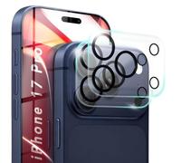 NALIA Focus.X2 MAX compatible con Apple iPhone 17 Pro Vidrio (Protección Clara para la Cámara), 2 Piezas, Cristal Templado 9H con Anillos Anti-Reflejo, Cobertura Completa de Lentes, Apto para Fundas